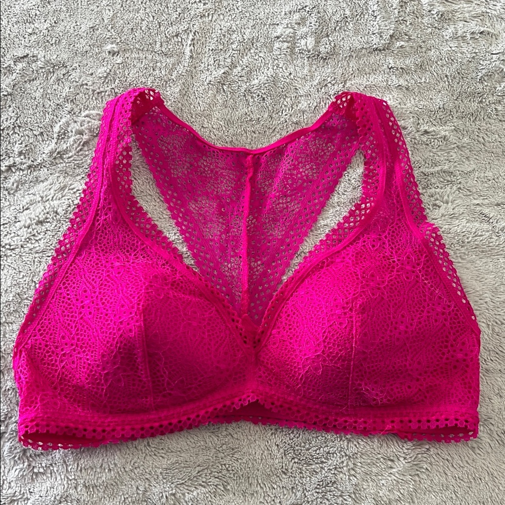Victoria's Secret Fuchsia Lace Bralette